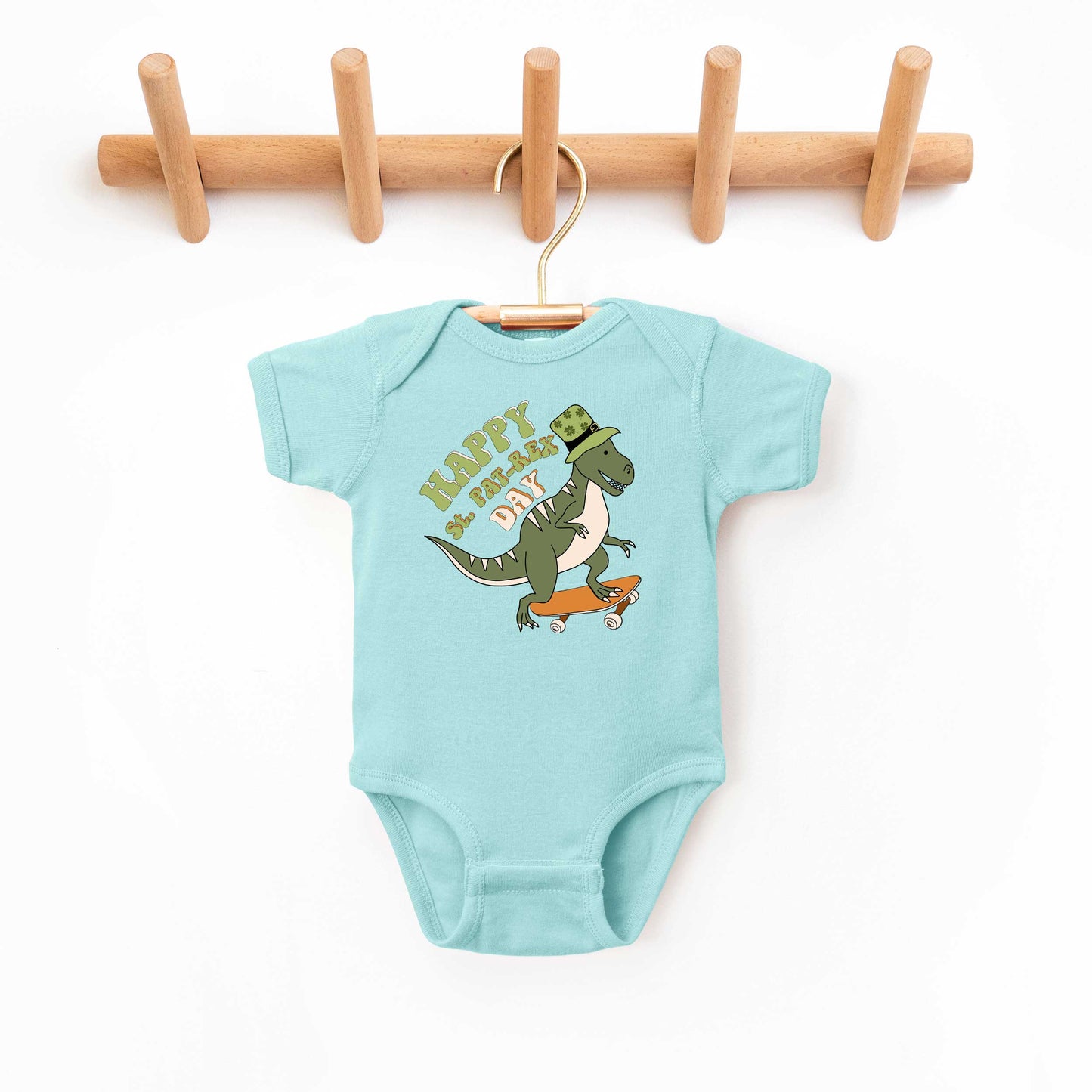 Happy St. Pat-Rex Day | Baby Graphic Short Sleeve Onesie