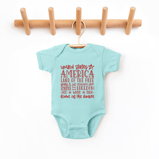 4th of July Subway | Baby Graphic Short Sleeve Onesie