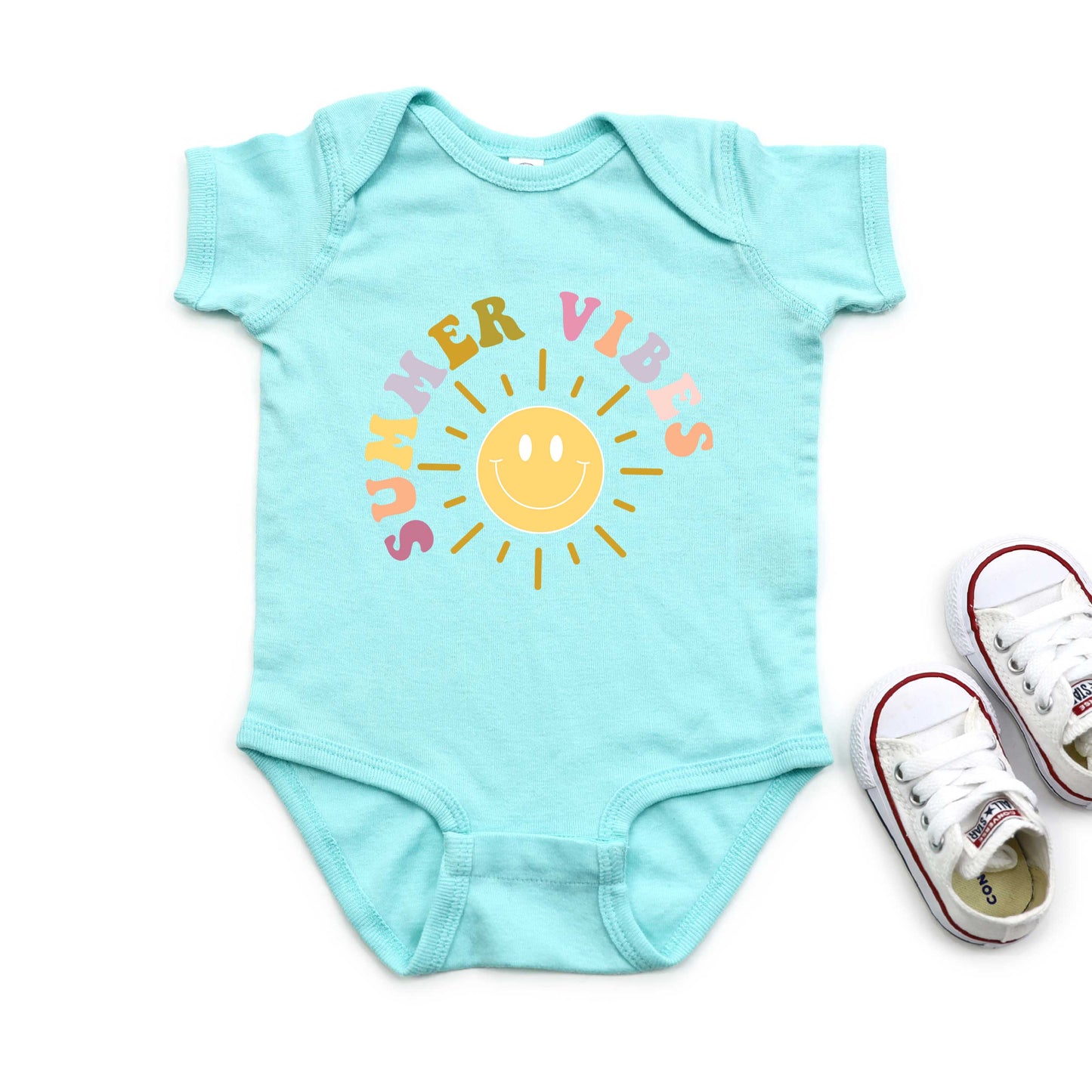 Summer Vibes Sun | Baby Graphic Short Sleeve Onesie