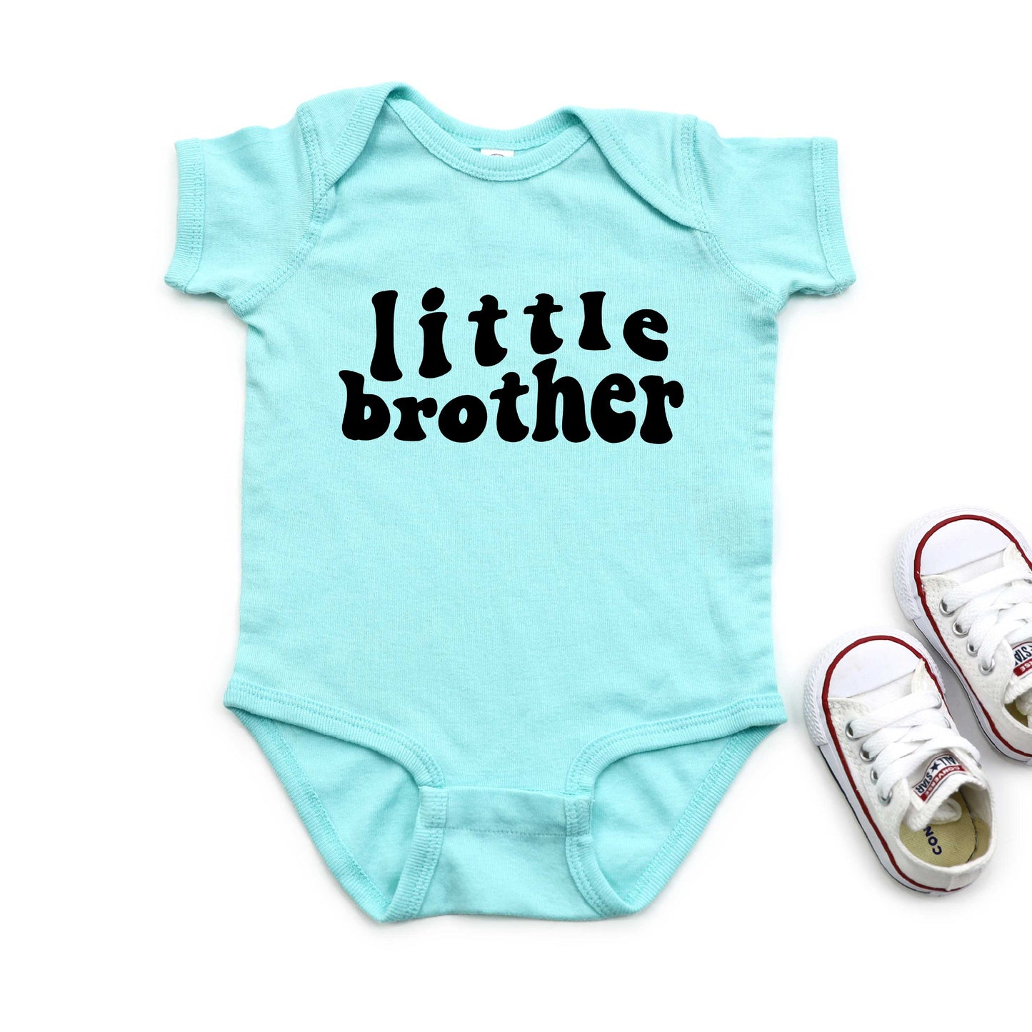 Little Brother Wavy | Baby Graphic Short Sleeve Onesie