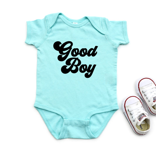 Good Boy Retro | Baby Graphic Short Sleeve Onesie