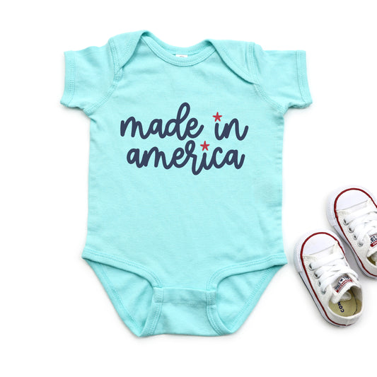 Made In America Stars | Baby Graphic Short Sleeve Onesie