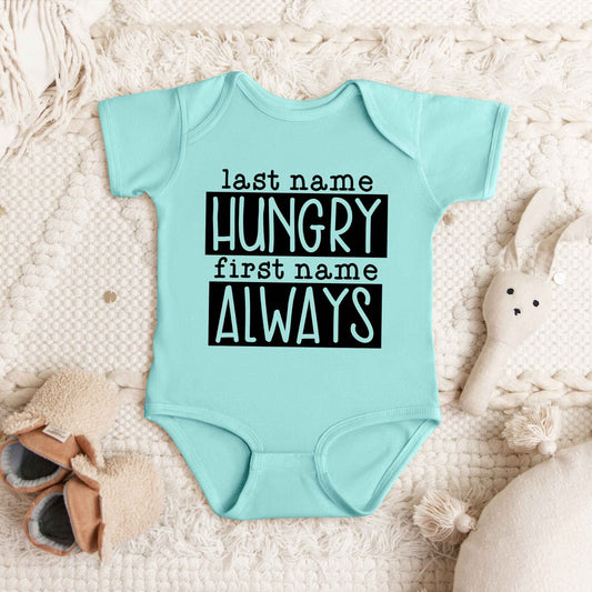 Last Name Hungry | Baby Graphic Short Sleeve Onesie