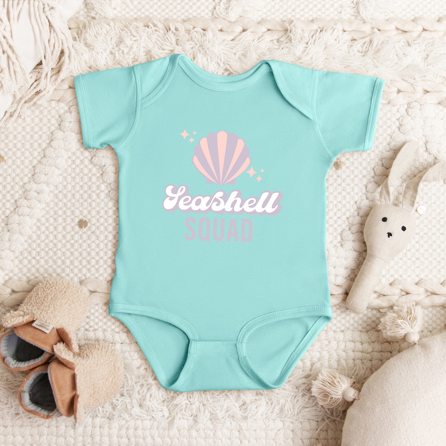 Seashell Squad | Baby Graphic Short Sleeve Onesie