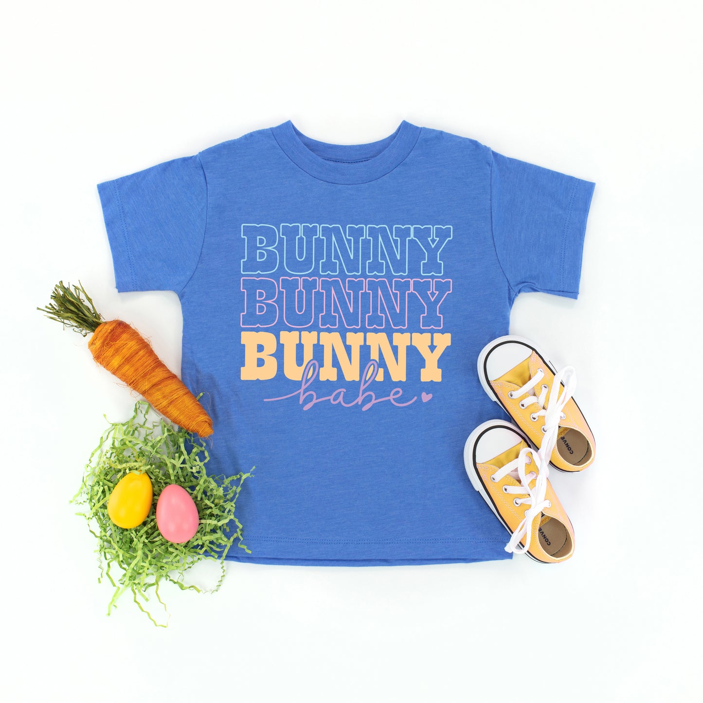 Bunny Babe Cursive | Toddler Graphic Short Sleeve Tee