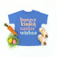 Bunny Kisses Easter Wishes | Youth Graphic Short Sleeve Tee