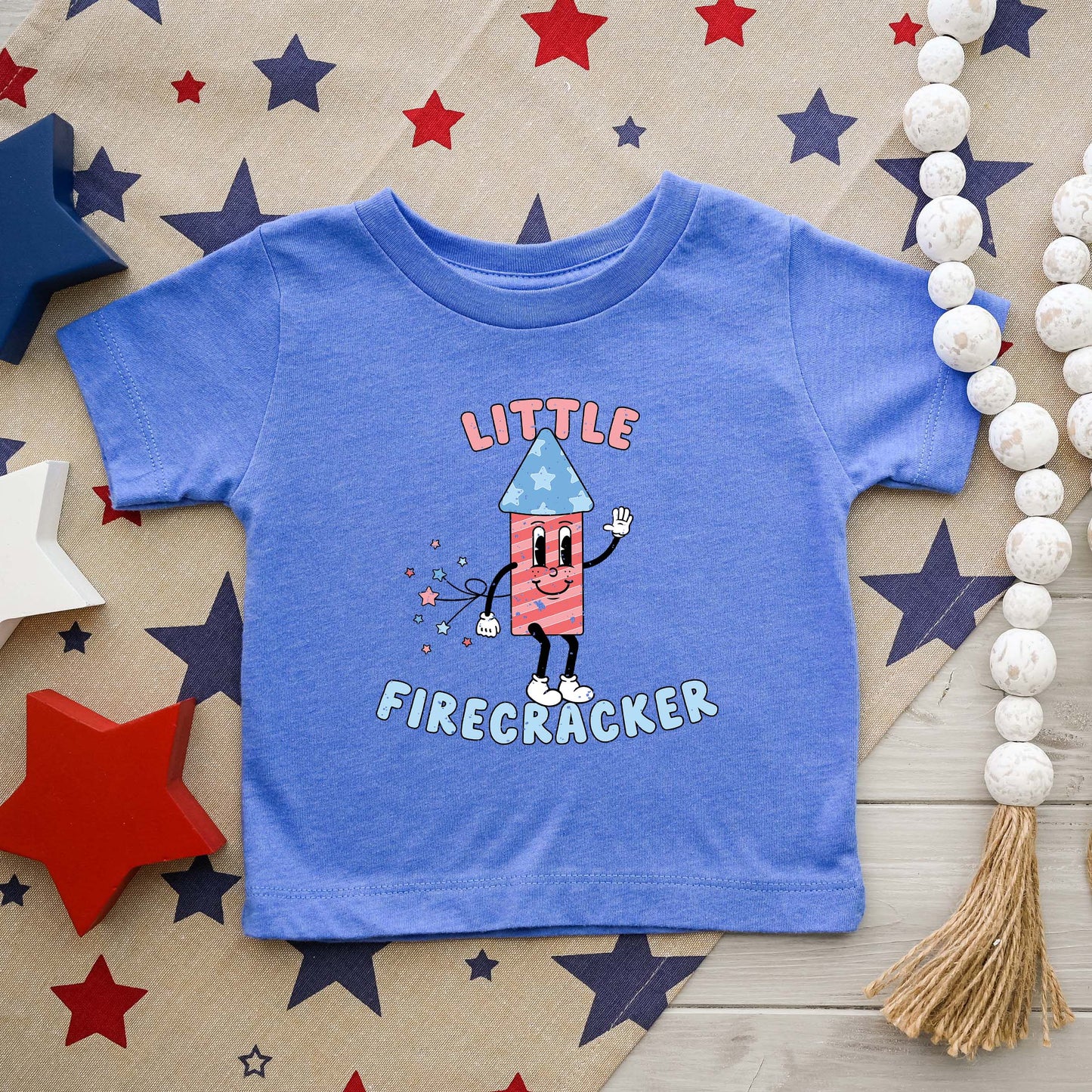 Retro Little Firecracker | Youth Graphic Short Sleeve Tee