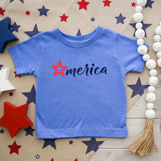 Merica Star | Toddler Graphic Short Sleeve Tee