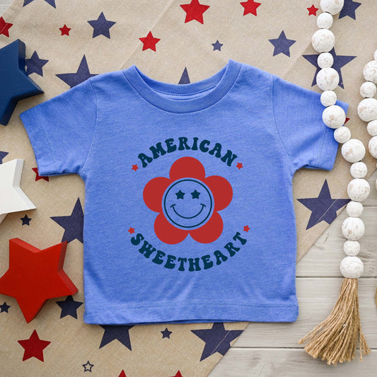 American Sweetheart Flower | Toddler Graphic Short Sleeve Tee