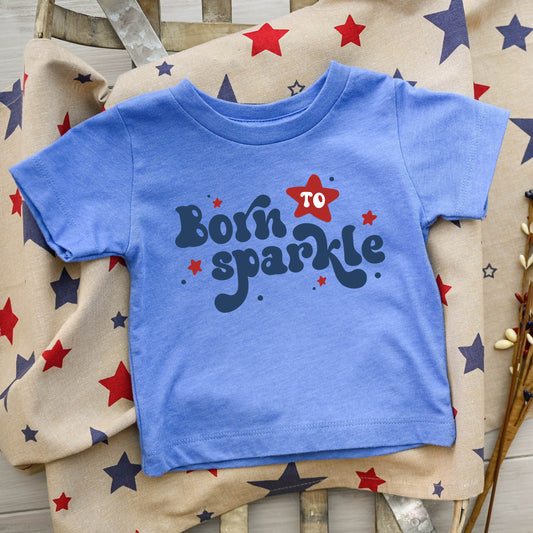 Born To Sparkle | Toddler Graphic Short Sleeve Tee