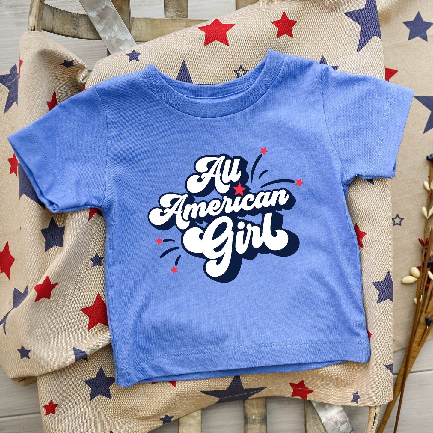 All American Girl | Toddler Graphic Short Sleeve Tee