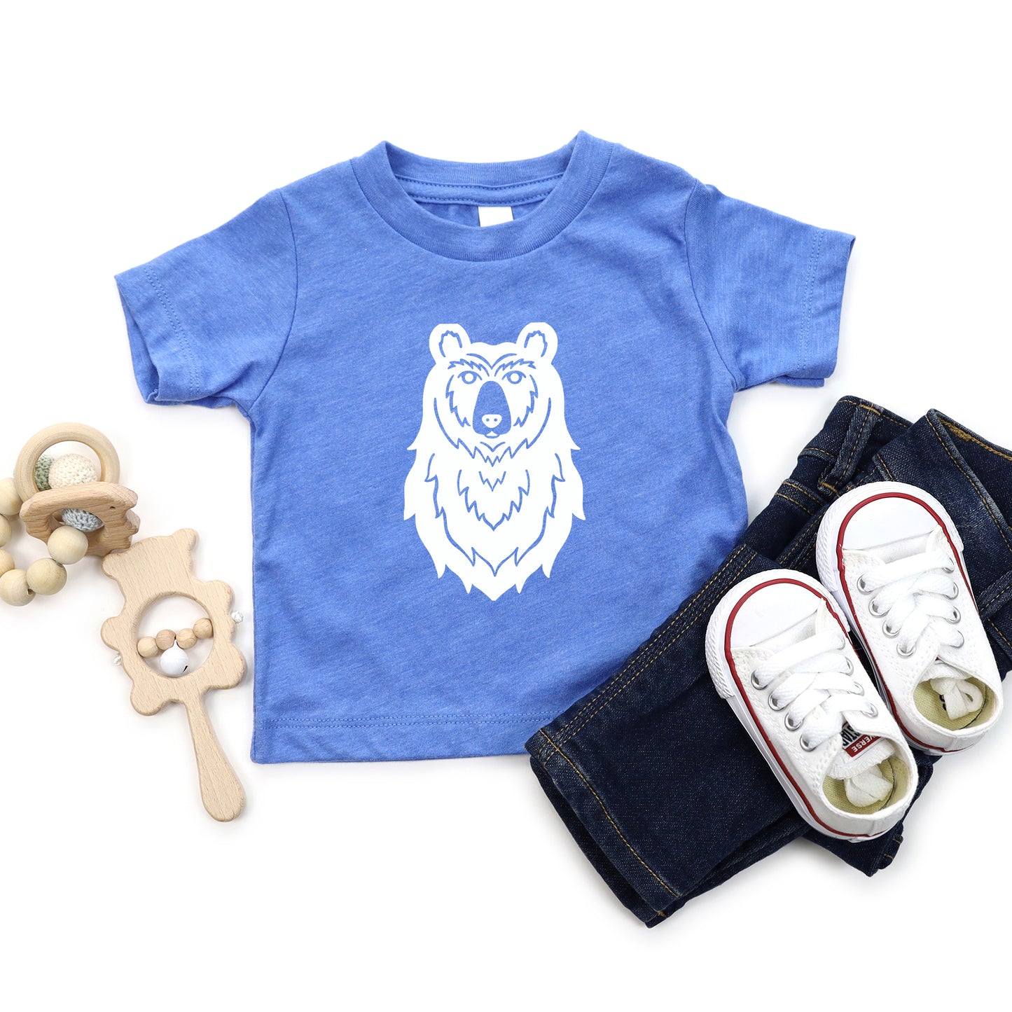 Bear Head | Toddler Graphic Short Sleeve Tee