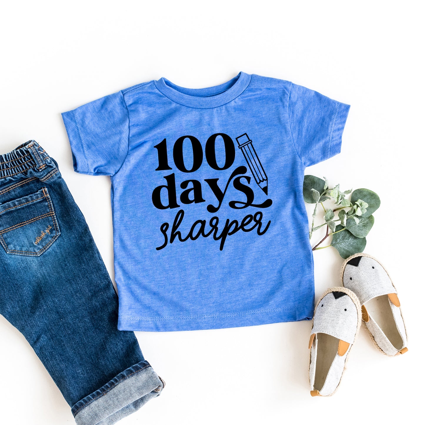 100 Days Sharper | Toddler Graphic Short Sleeve Tee