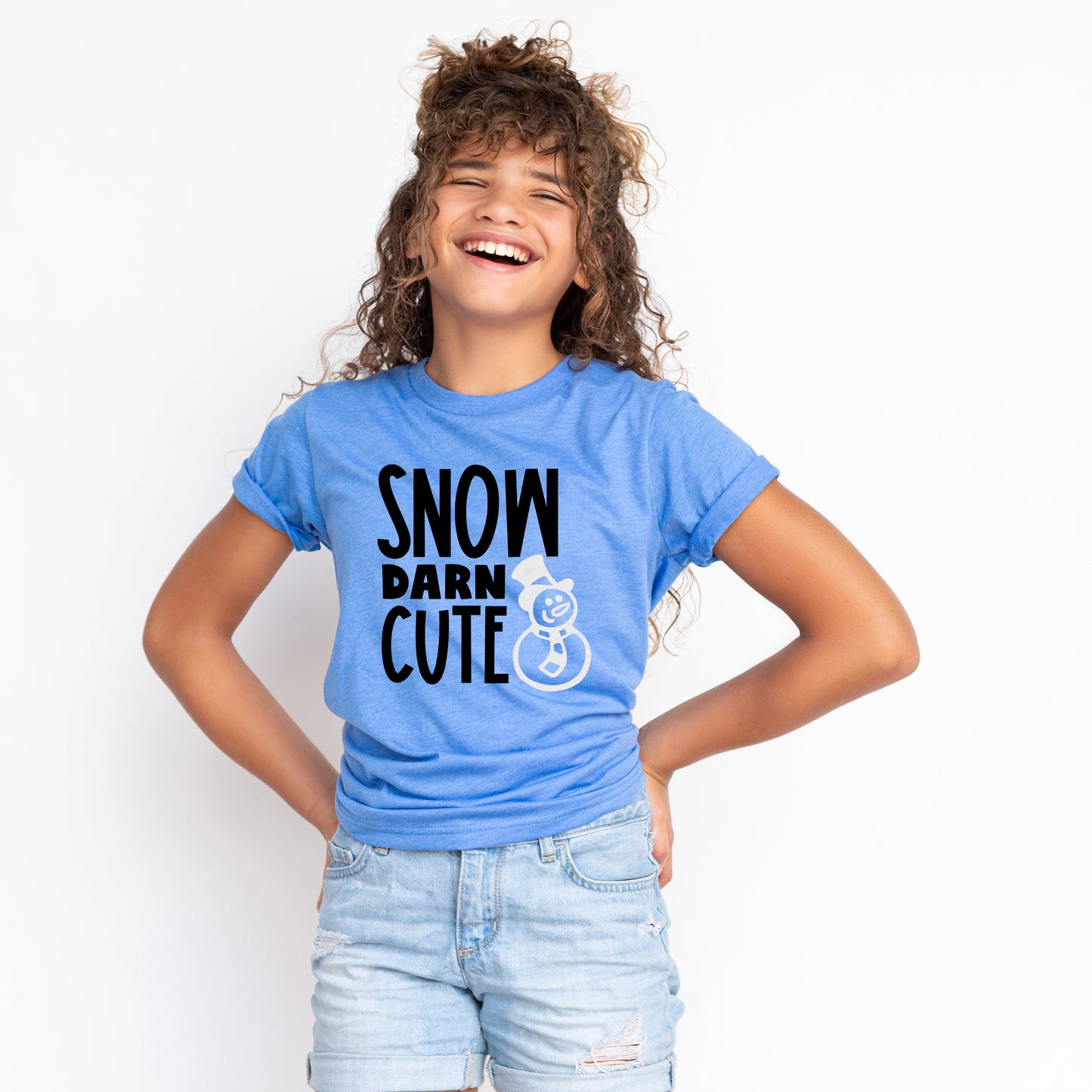 Snow Darn Cute Glitter | Toddler Graphic Short Sleeve Tee