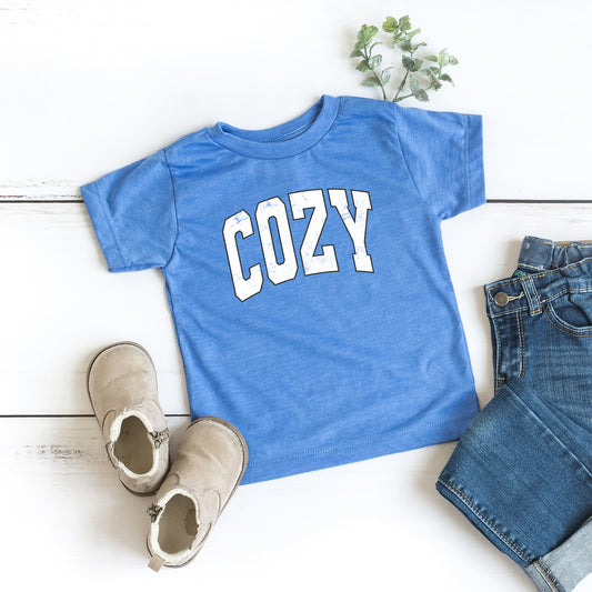 Cozy Worn Varsity | Toddler Graphic Short Sleeve Tee