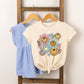 Flower Smiley Face | Toddler Graphic Short Sleeve Tee