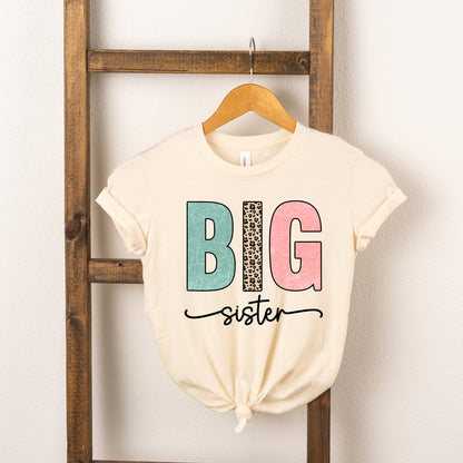 Big Sister Leopard | Youth Graphic Short Sleeve Tee