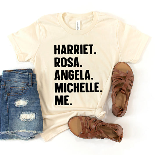 Harriet, Rosa, Angela, Michelle, Me | Toddler Graphic Short Sleeve Tee