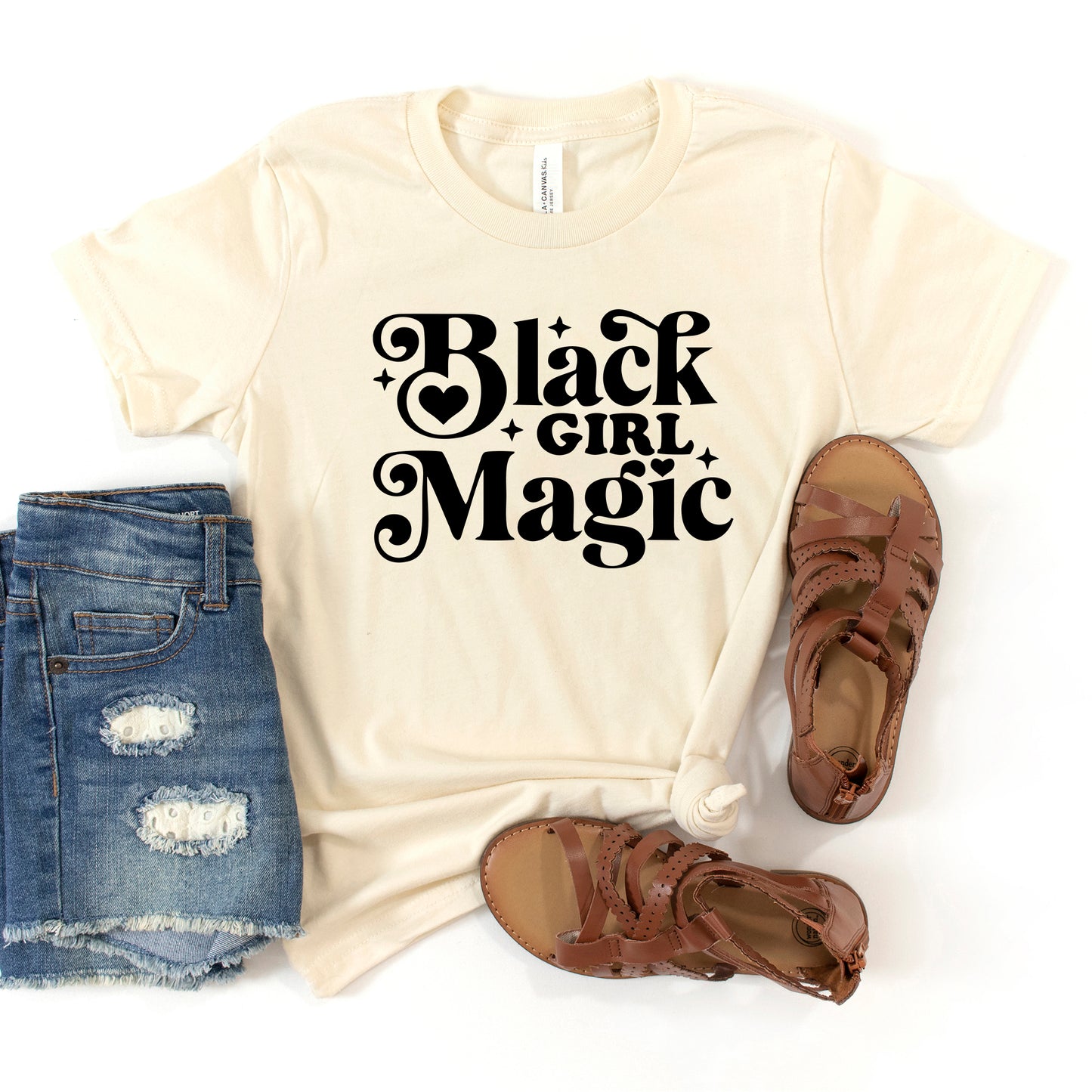 Black Girl Magic | Toddler Graphic Short Sleeve Tee