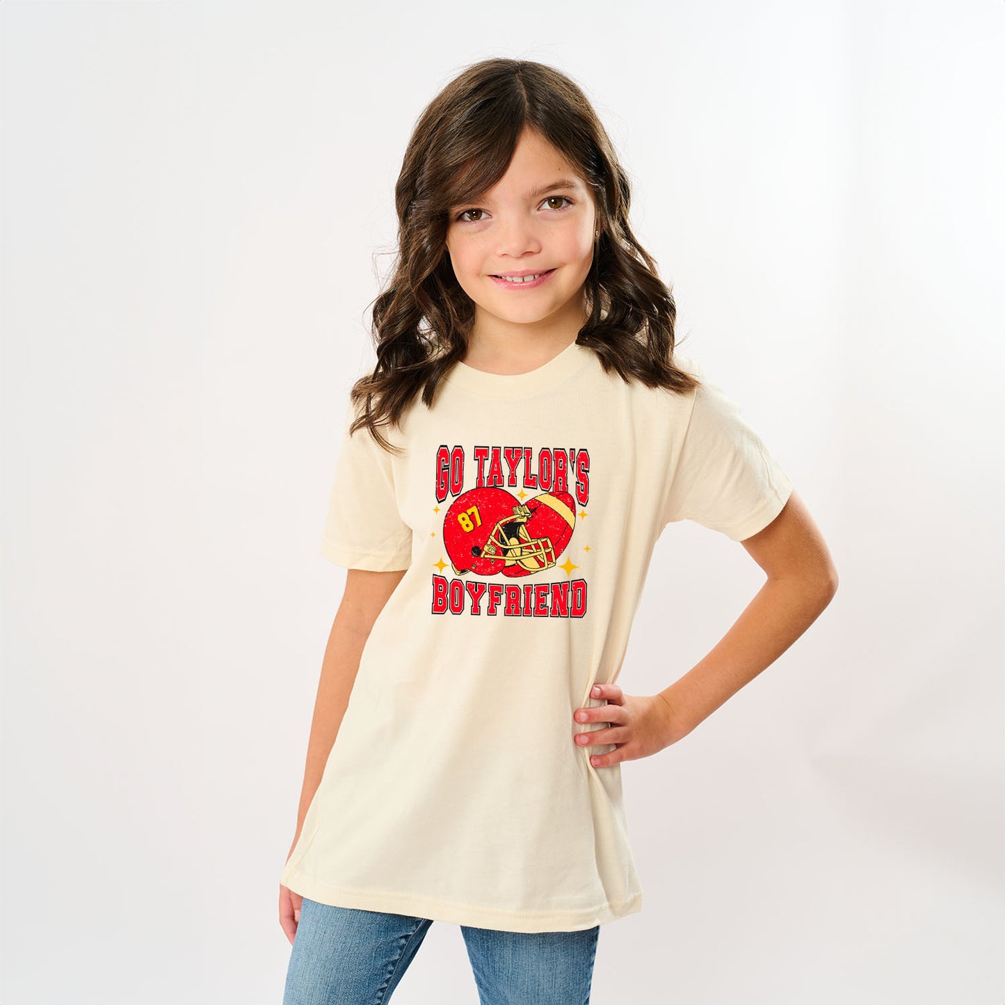 Go Taylor's Boyfriend Sparkle | Toddler Graphic Short Sleeve Tee