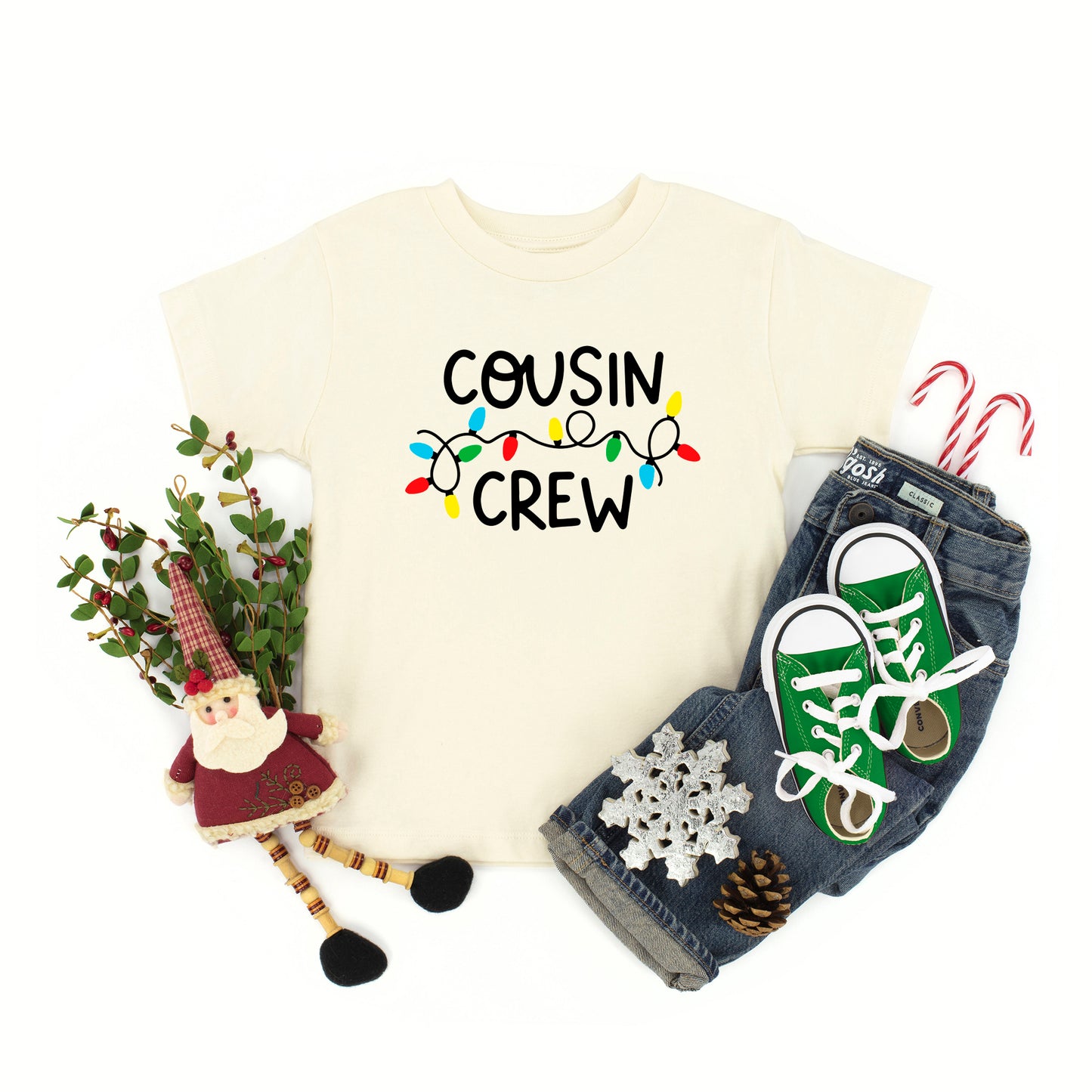 Cousin Crew Lights | Youth Graphic Short Sleeve Tee