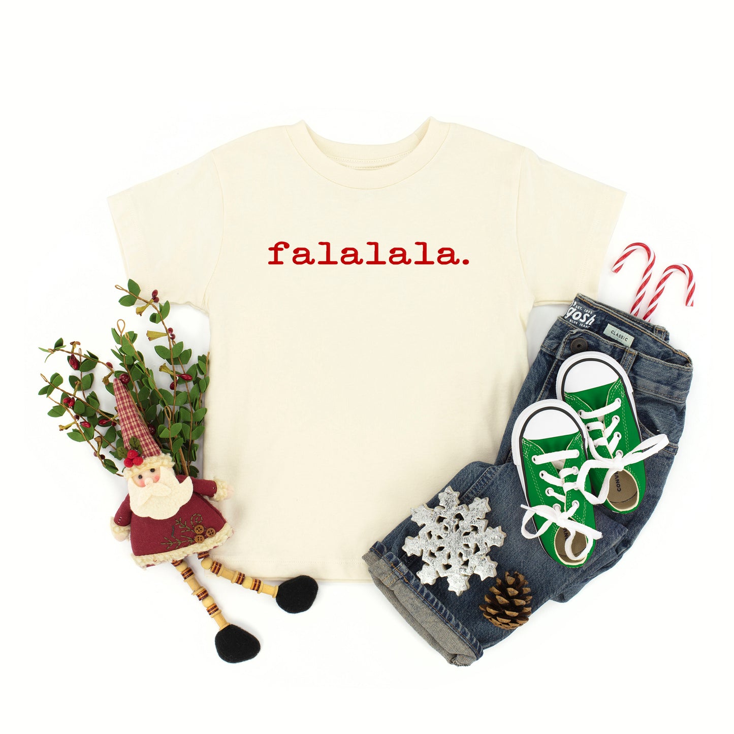 Fa La La Puff Print | Toddler Graphic Short Sleeve Tee