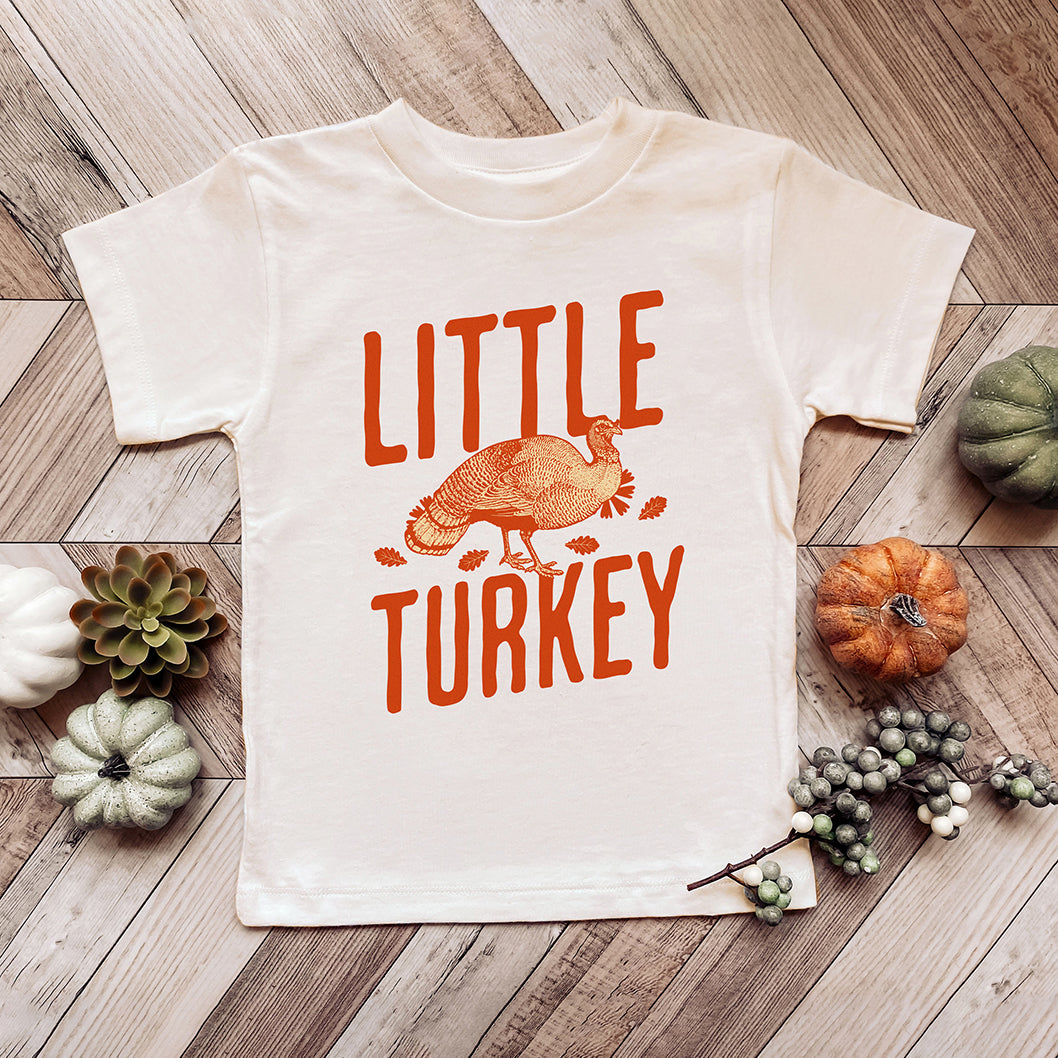 Little Turkey Orange | Youth Graphic Short Sleeve Tee