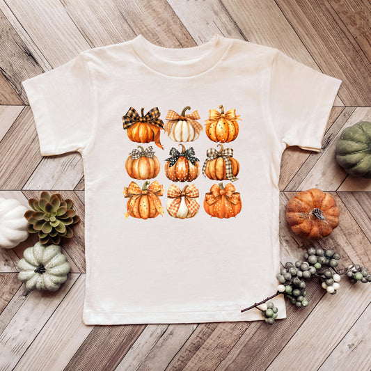 Coquette Fall Pumpkin Chart | Toddler Graphic Short Sleeve Tee