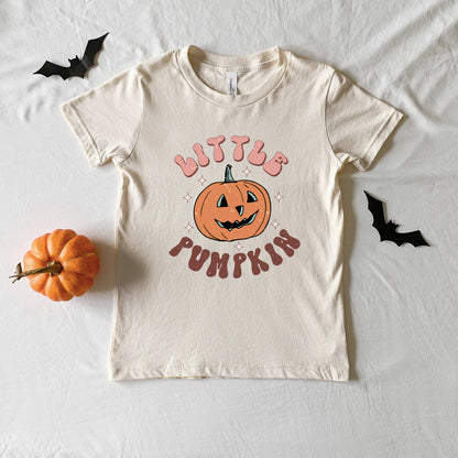 Little Pumpkin Retro | Youth Graphic Short Sleeve Tee