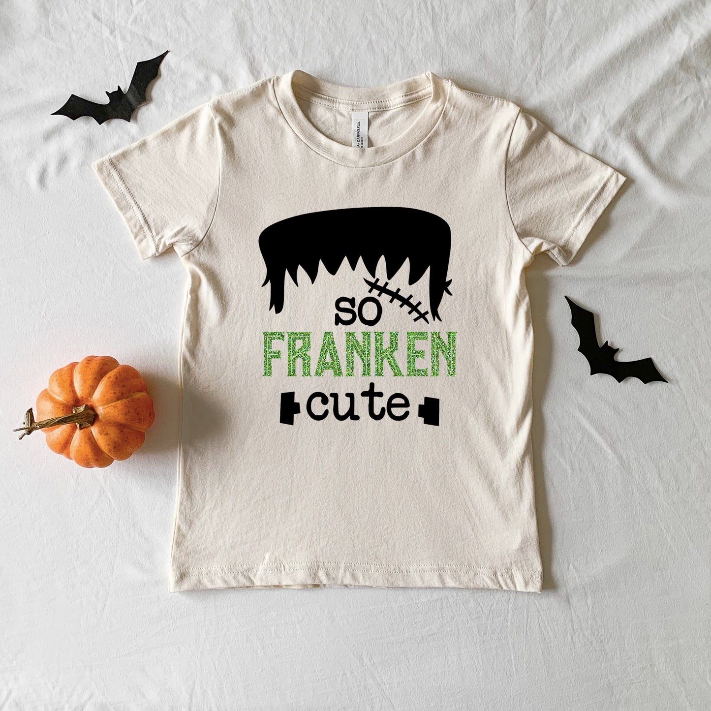 So Franken Cute Glitter | Toddler Graphic Short Sleeve Tee