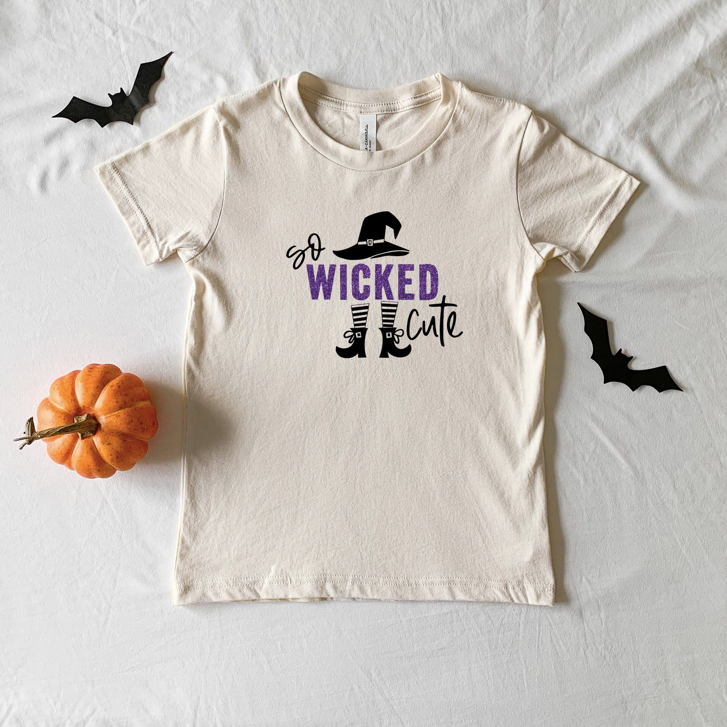 So Wicked Cute Glitter | Toddler Graphic Short Sleeve Tee