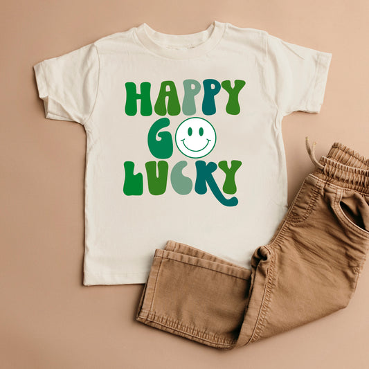 Happy Go Lucky Smiley Face | Toddler Graphic Short Sleeve Tee