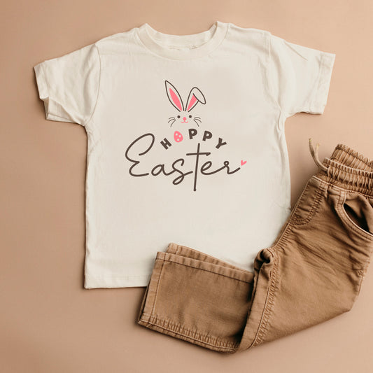 Hoppy Easter Bunny Egg | Toddler Graphic Short Sleeve Tee