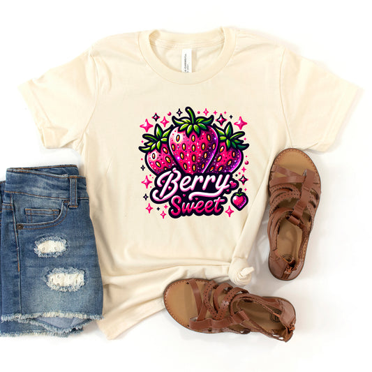 Berry Sweet Strawberry | Youth Graphic Short Sleeve Tee