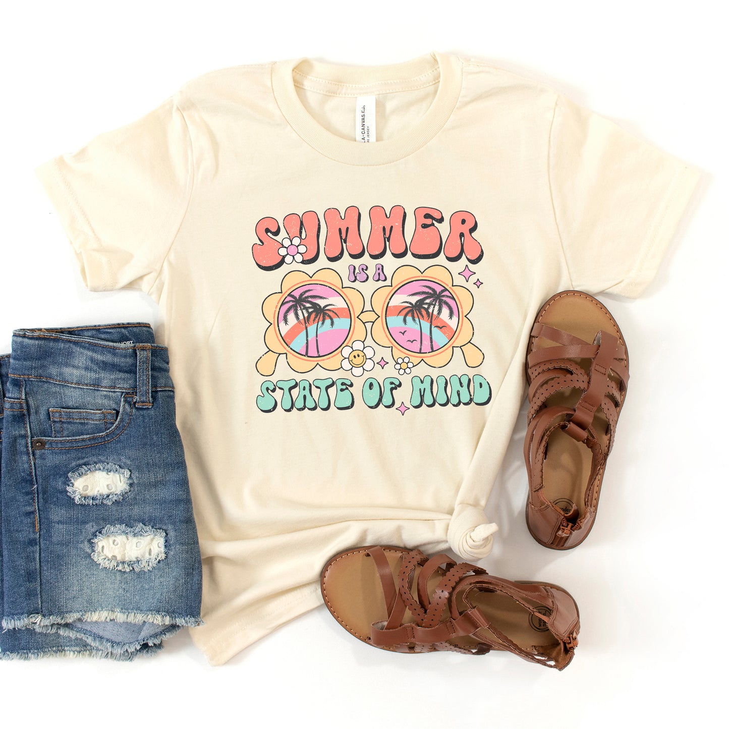 Summer State Of Mind | Youth Graphic Short Sleeve Tee