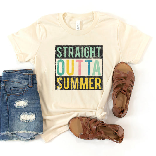 Straight Outta Summer | Youth Graphic Short Sleeve Tee