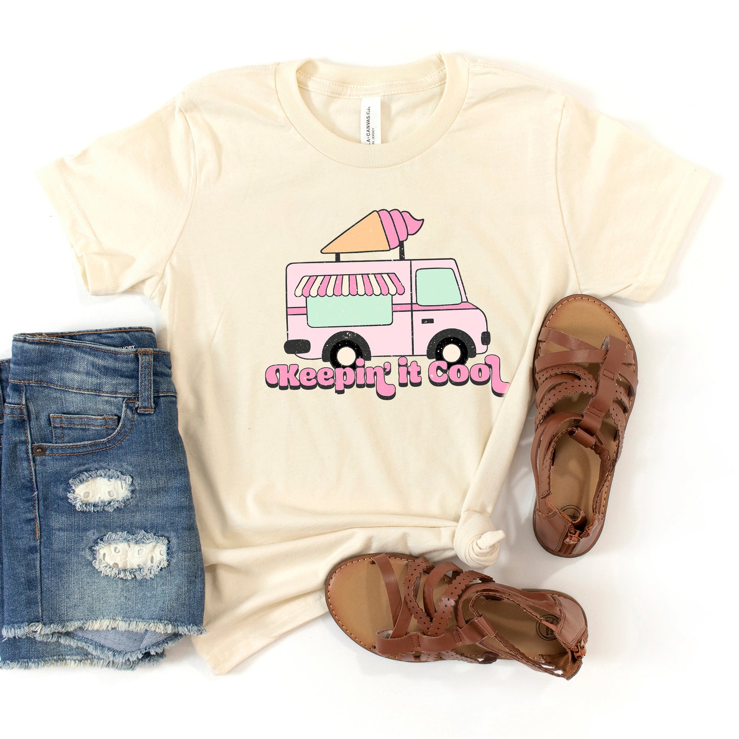 Keepin' It Cool Truck | Youth Graphic Short Sleeve Tee