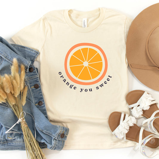 Orange You Sweet | Youth Graphic Short Sleeve Tee