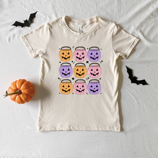 Halloween Candy Bucket Chart | Toddler Graphic Short Sleeve Tee