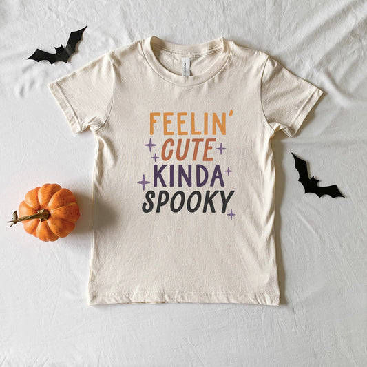 Feelin' Cute Kinda Spooky | Toddler Graphic Short Sleeve Tee