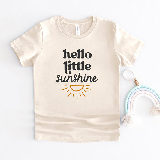 Hello Little Sunshine | Toddler Graphic Short Sleeve Tee