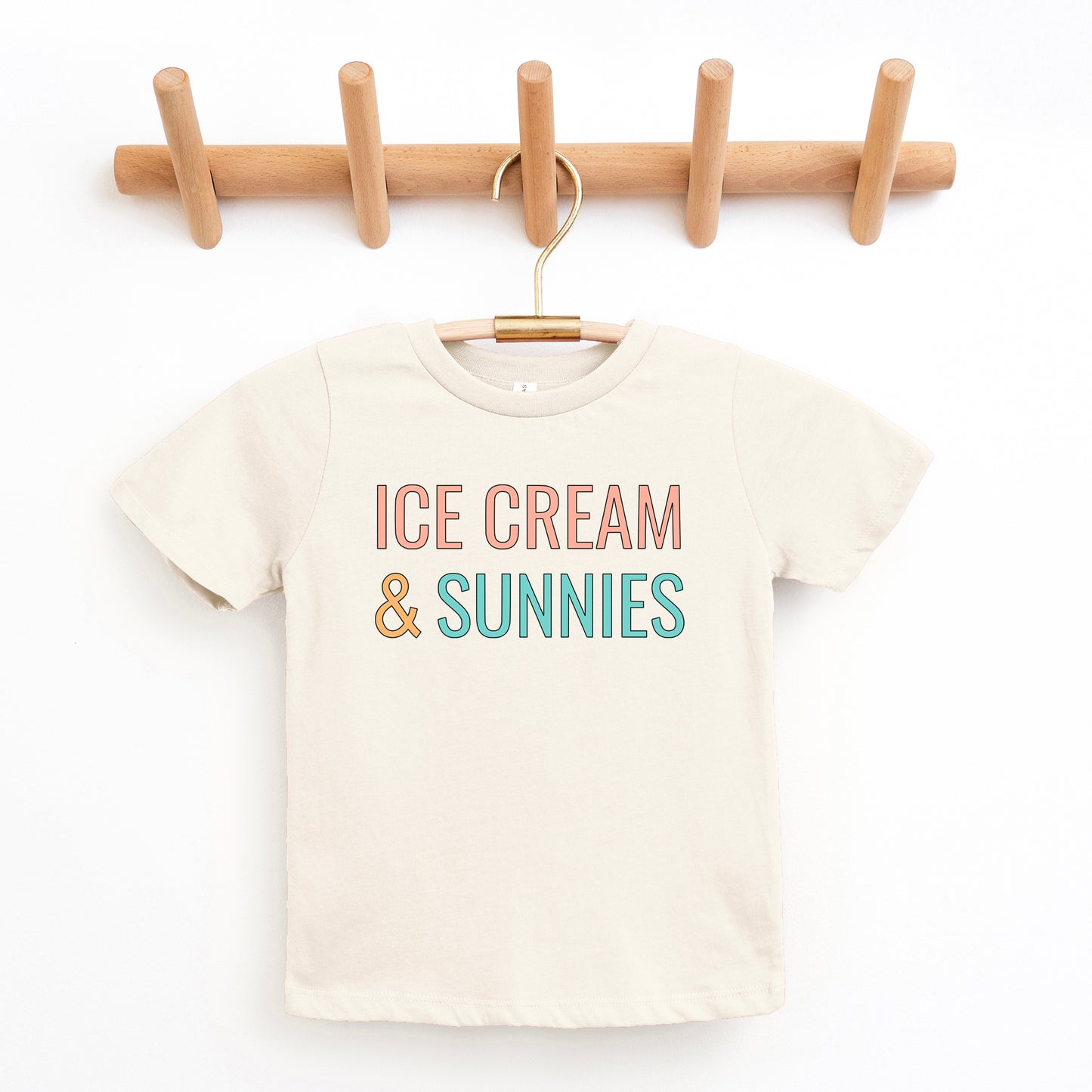 Ice Cream And Sunnies | Toddler Graphic Short Sleeve Tee