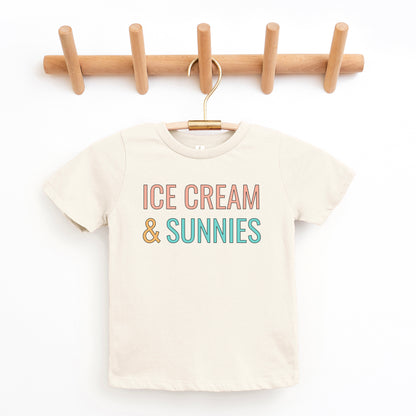 Ice Cream And Sunnies | Toddler Graphic Short Sleeve Tee