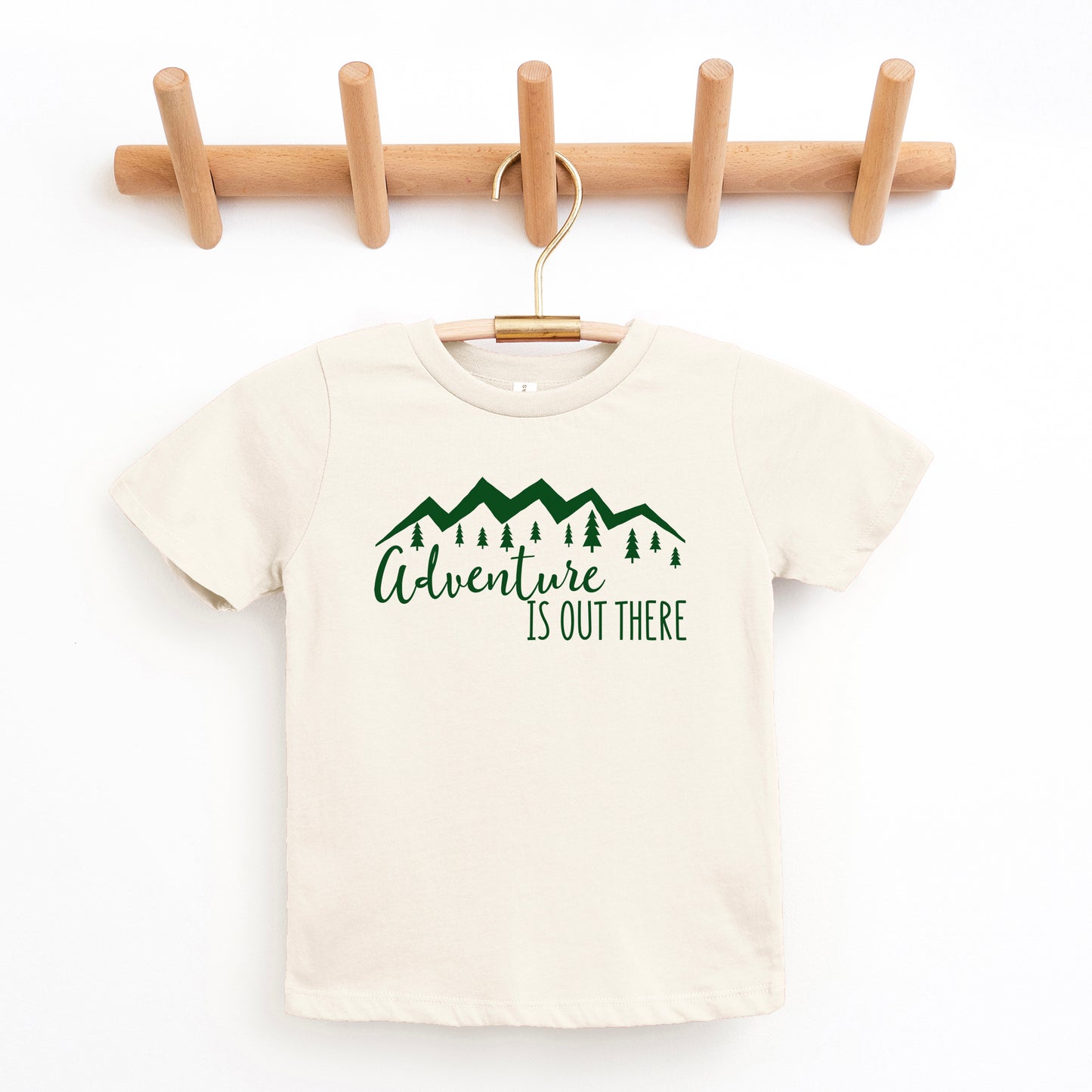 Adventure Is Out There Mountains | Toddler Graphic Short Sleeve Tee