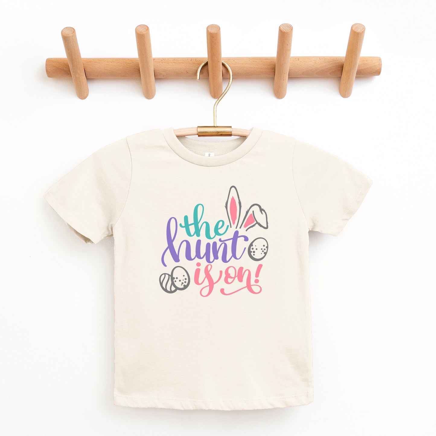 The Hunt Is On Easter | Toddler Graphic Short Sleeve Tee