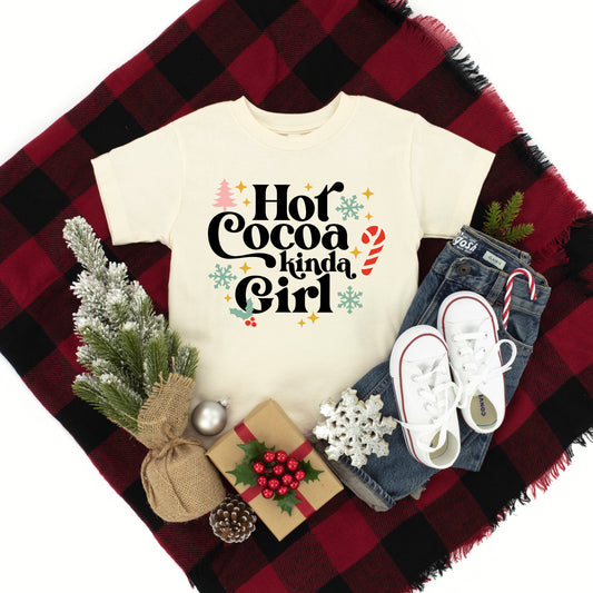 Hot Cocoa Kinda Girl | Toddler Graphic Short Sleeve Tee