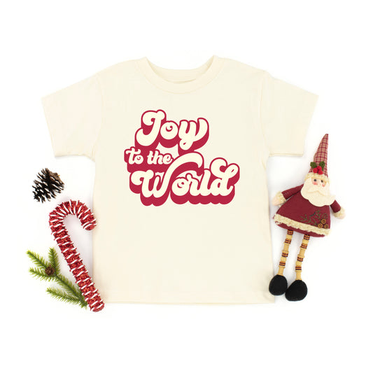 Retro Joy To The World | Toddler Graphic Short Sleeve Tee