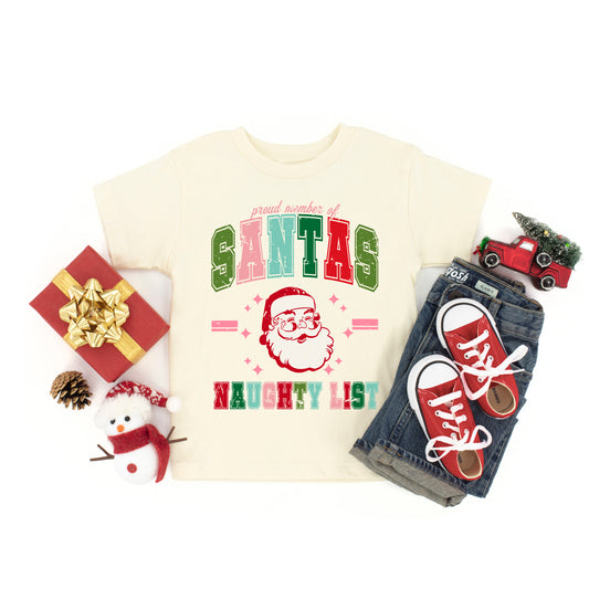 Member Of Santa's Naughty List | Toddler Graphic Short Sleeve Tee