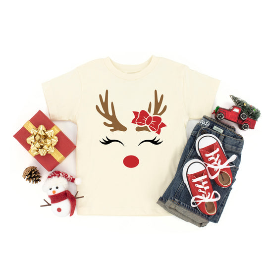 Reindeer Girl | Toddler Graphic Short Sleeve Tee