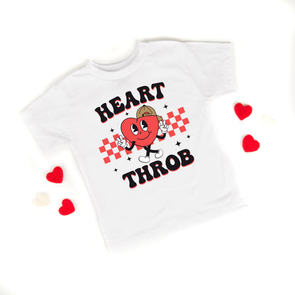 Checkered Heart Throb | Youth Graphic Short Sleeve Tee